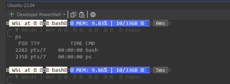 Visual Studio 2022 Terminal Window with ASCII art instead of Windows Terminal like "design"